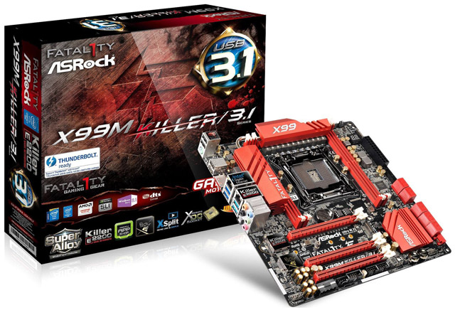 ASRock Fatal1ty X99M Killer USB 3.1