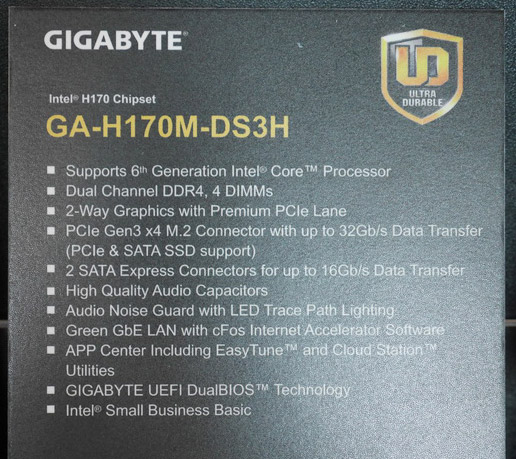 Материнская плата Gigabyte GA-H170M-DS3H