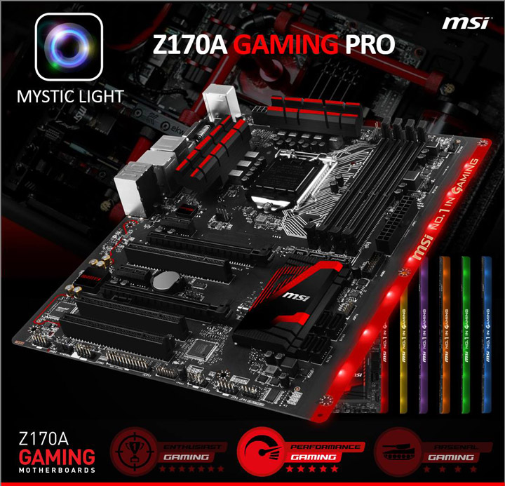 Материнская плата MSI Z170A Gaming Pro