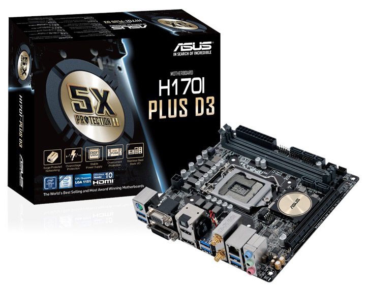 Материнская плата Asus H170I Plus D3