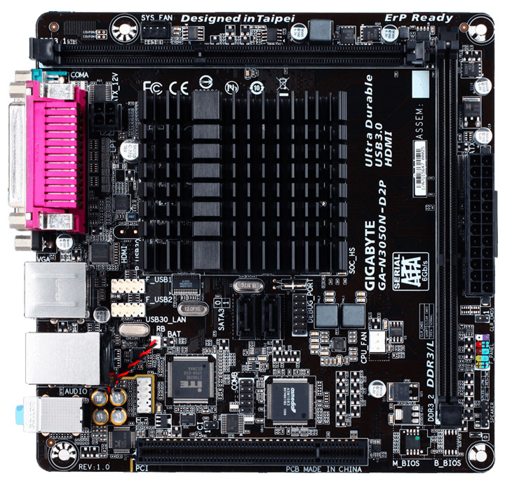 Материнская плата Gigabyte GA-N3050N-D2P Материнская плата Gigabyte GA-N3050N-D2P