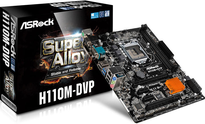 Материнская плата ASRock H110M DVP