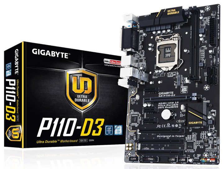 Материнская плата Gigabyte GA-P110-D3