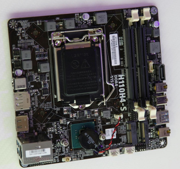 H110H-4S — компактная материнская плата от ECS