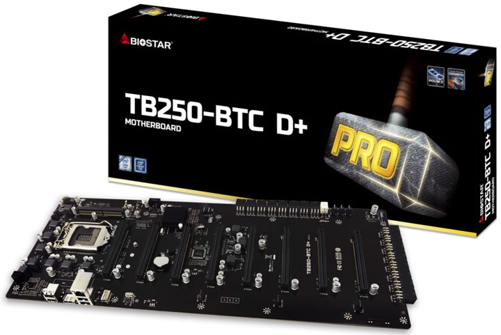 материнская плата Biostar TB250-BTC D+ 