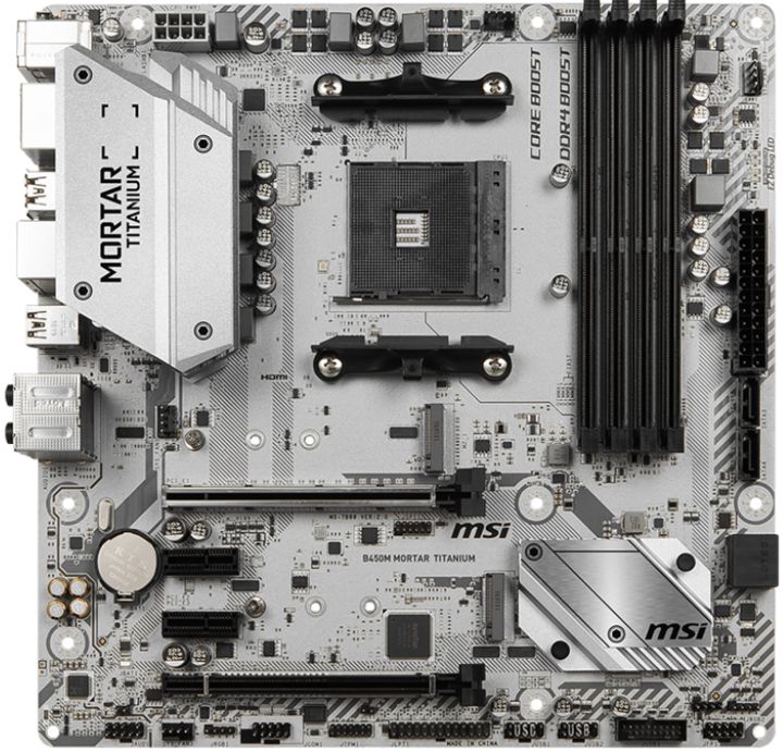 MSI B450M Mortar Titanium
