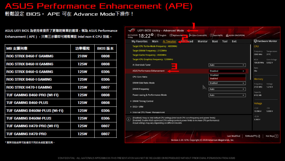 ASUS Performance Enhancement