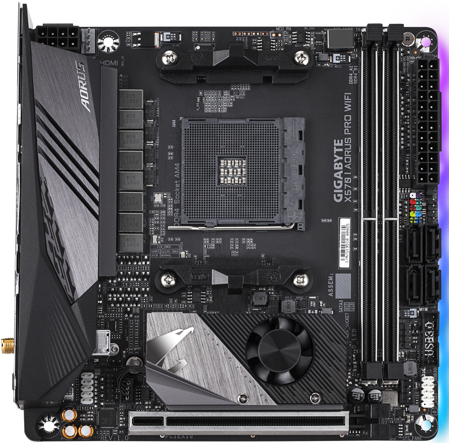 Gigabyte X570SI Aorus Pro AX — плата MiniITX с пассивным охлаждением