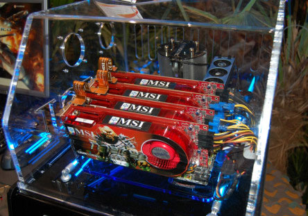 Games Convention 2008 4 x Radeon HD 4870 CrossFireX Games Convention 2008 4 x Radeon HD 4870 CrossFireX