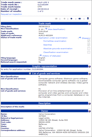 Valve зарегистрировала торговую марку Half-Life 3