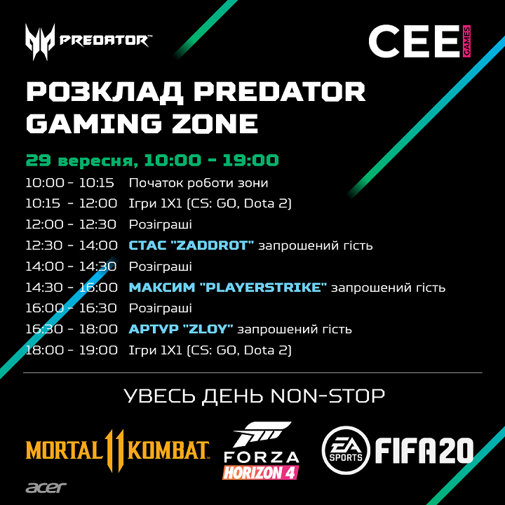 Acer Predator Gaming Zone