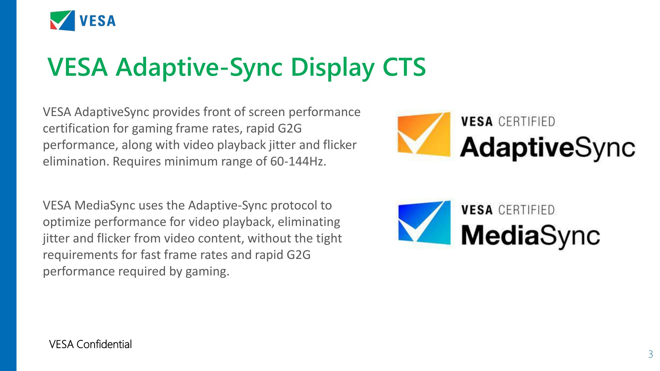 VESA Adaptive-Sync Display CTS