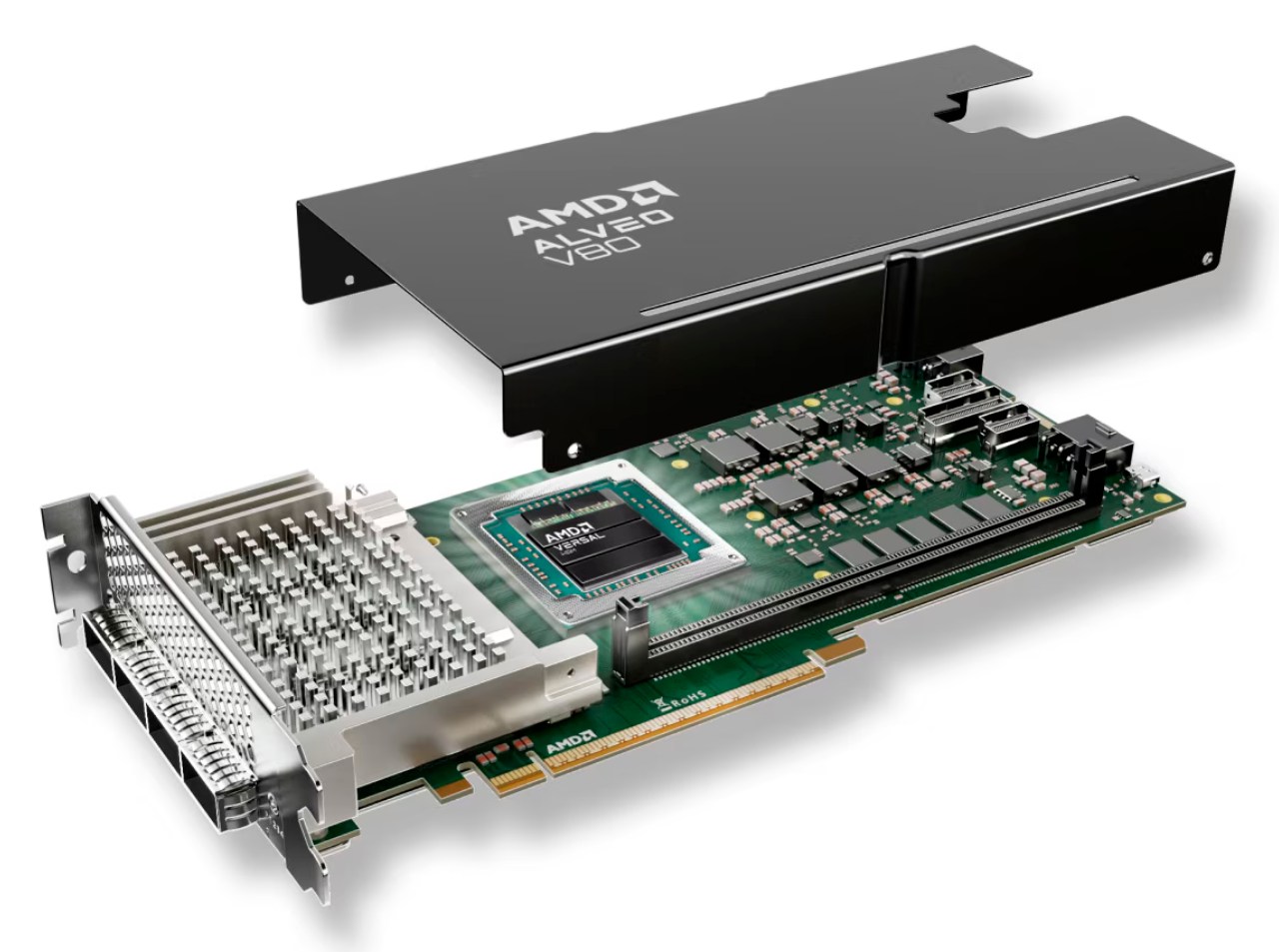 AMD представила специализированный ускоритель вычислений Alveo V80