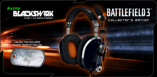 Звук закрыт, заряжен и полон мощи в Razer BlackShark Battlefield 3