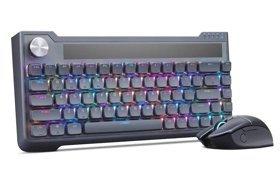 Lenovo показала беспроводную клавиатуру и мышь с механической зарядкой