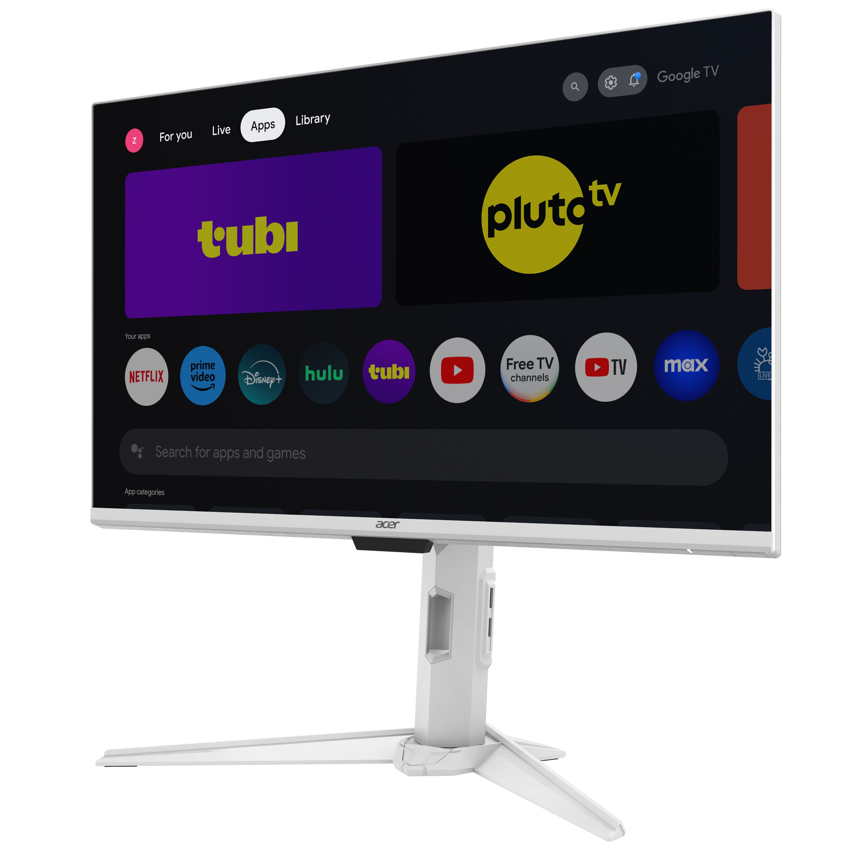 Acer представляет мониторы серий Acer DA1 и Nitro GA1 с поддержкой Google TV