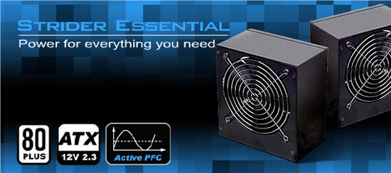 Блоки питания SilverStone Strider Essential 400W/500W Блоки питания SilverStone Strider Essential 400W/500W