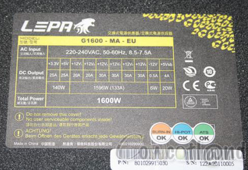 Блок питания LEPA G1600