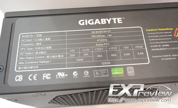 Блок питания Gigabyte Sumo Platinum 1250W