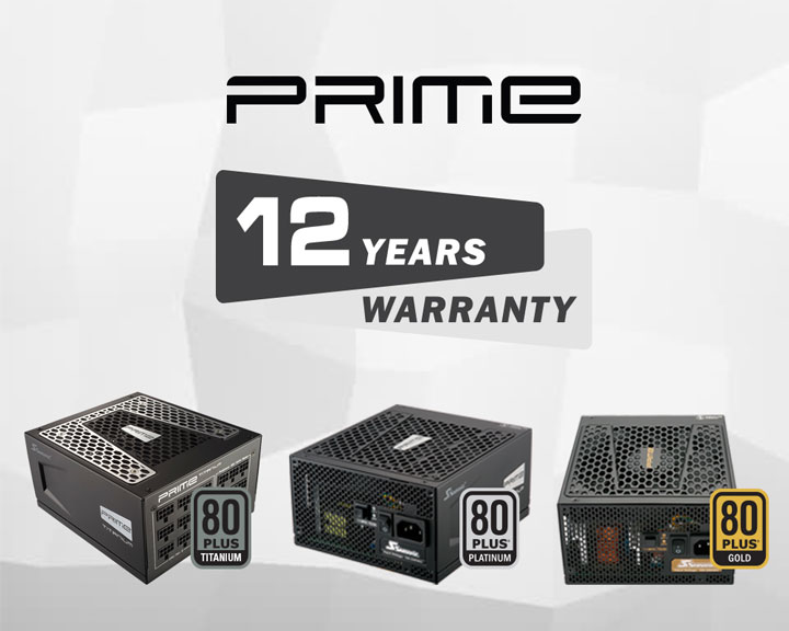 Блоки питания Seasonic Prime с 12-летней гарантией