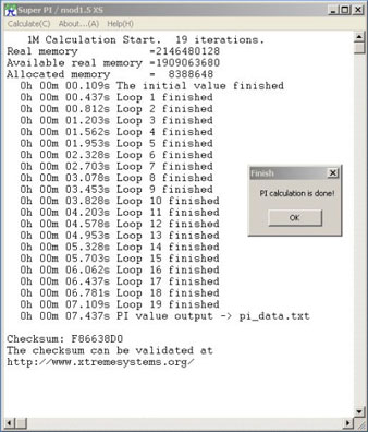 Февральский рекорд SuperPi Февральский рекорд SuperPi