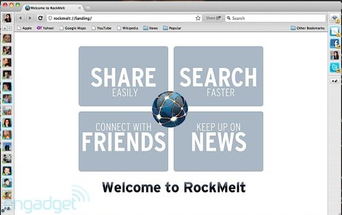 Интернет-браузер RockMelt Интернет-браузер RockMelt
