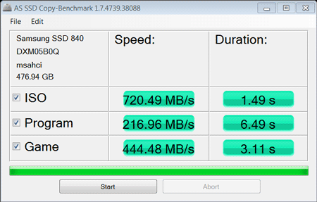 SSD Samsung 840 Pro & Samsung Magician - тест