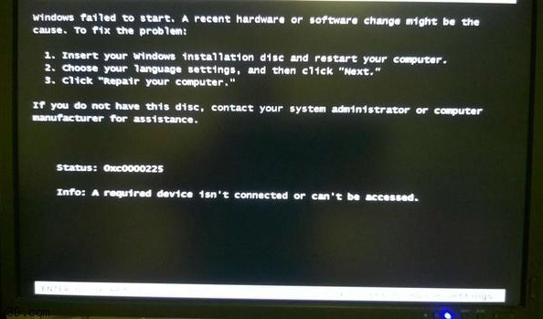 Windows failed to start