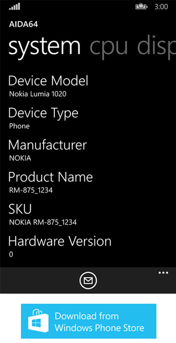 Aida64 для Windows Phone Aida64 для Windows Phone
