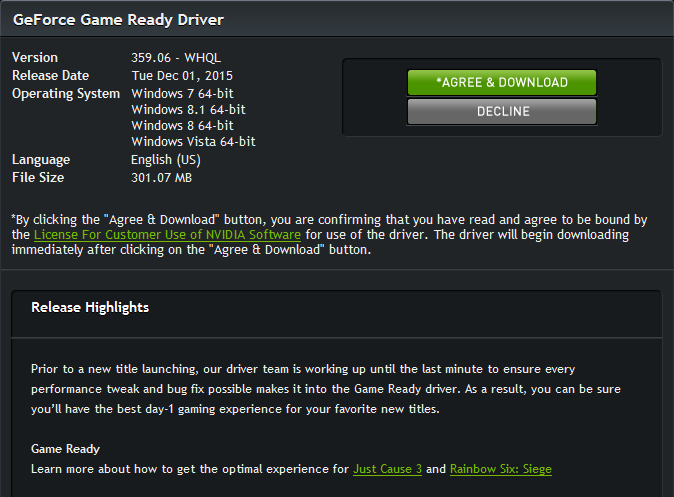   Geforce Game Ready Driver -  4