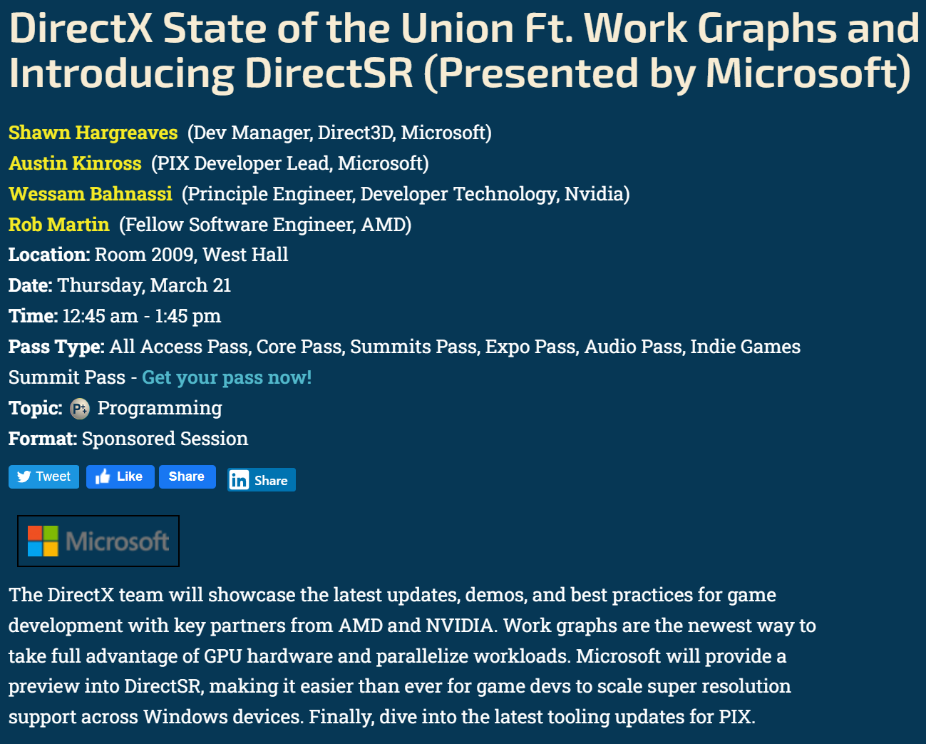 Microsoft представит технологию масштабирования DirectSR на GDC 2024