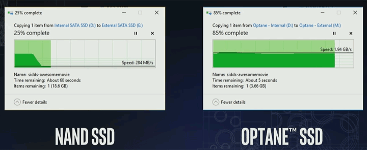 SSD Optane на основе 3D XPoint