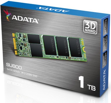 Adata анонсировала линейку твердотельных накопителей Ultimate SU800 в формате M.2