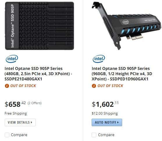 Intel Optane SSD 905P