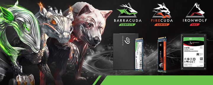 твердотельные накопители BarraCuda, FireCuda и IronWolf