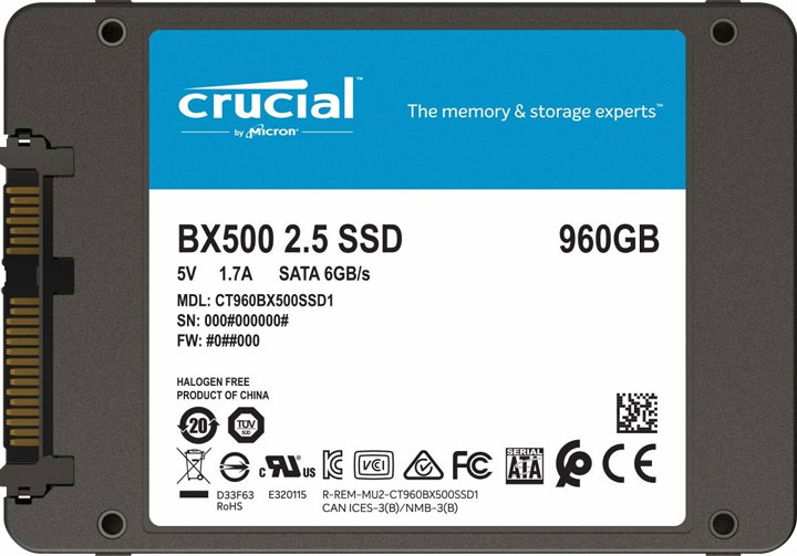 Cricial BX500 960GB