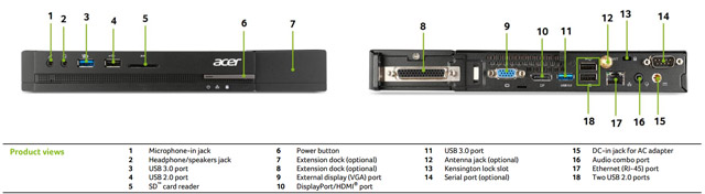 Мини-ПК Acer Veriton N4630G Мини-ПК Acer Veriton N4630G