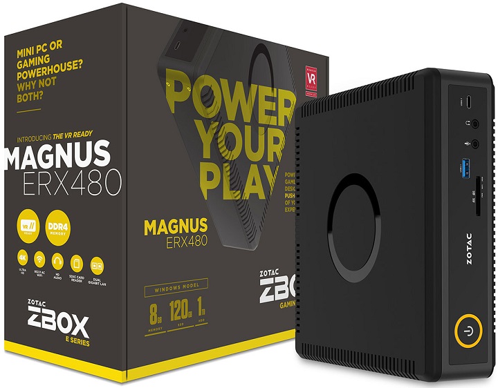 Zotac представила мини-ПК Zbox Magnus ERX480 с видеоадаптером Radeon RX 480