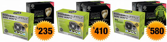 Видеокарты и блоки питания BFG