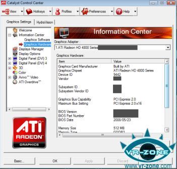 Скриншоты Radeon HD4850 Скриншоты Radeon HD4850
