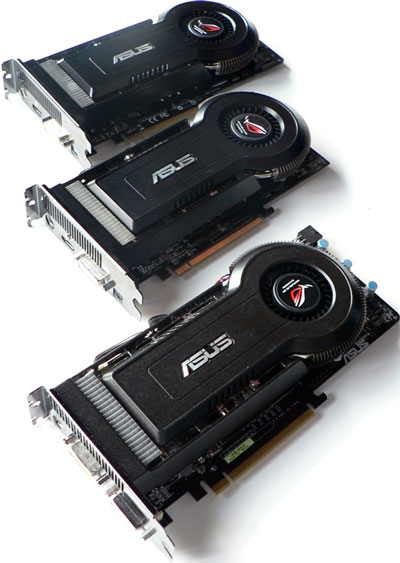 Видеокарты ASUS 9800 GT, 9600 GT и HD 4850 серии "Matrix"