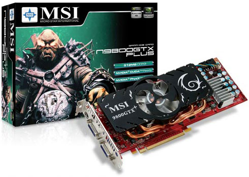 Видеокарта MSI GeForce 9800GTX+ Видеокарта MSI GeForce 9800GTX+