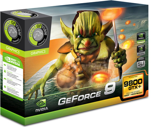 Point of View GeForce 9800 GTX+ с Arctic Cooling упаковка Point of View GeForce 9800 GTX+ с Arctic Cooling упаковка