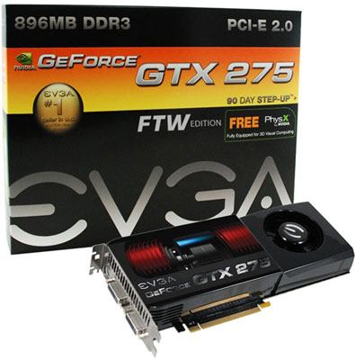 Видеокарта EVGA GeForce GTX 275 FTW Видеокарта EVGA GeForce GTX 275 FTW