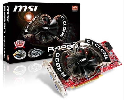 Видеокарта MSI R4890 Cyclone Видеокарта MSI R4890 Cyclone