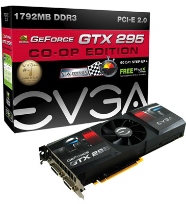 видеокарта EVGA GeForce GTX 295 CO-OP FTW видеокарта EVGA GeForce GTX 295 CO-OP FTW