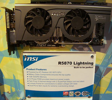 видеокарта MSI R5870 Lightning