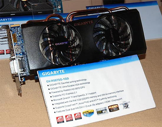 видеокарта Gigabyte HD 5870 Super Overclock видеокарта Gigabyte HD 5870 Super Overclock