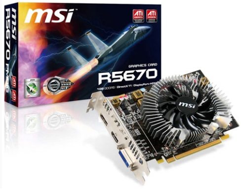 видеокарта MSI R5670-PMD1G видеокарта MSI R5670-PMD1G