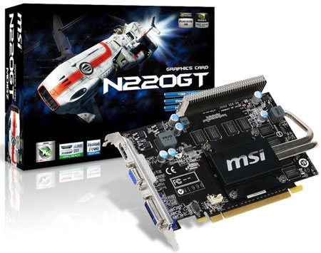 видеокарта MSI N220GT-MD1GZ видеокарта MSI N220GT-MD1GZ
